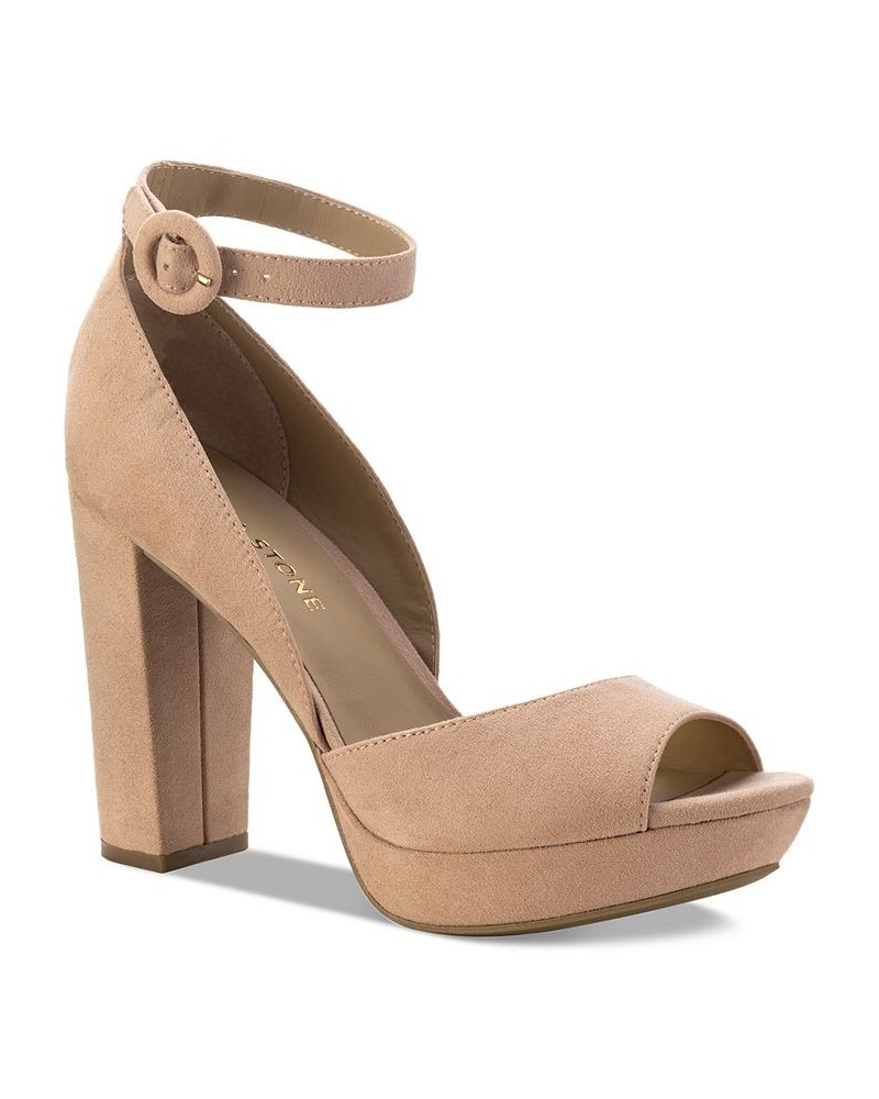 Reeta Block-Heel Platform Sandals PD07 $33.36 Shoes