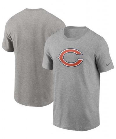 Men's Heathered Gray Chicago Bears Primary Logo T-shirt $17.28 T-Shirts