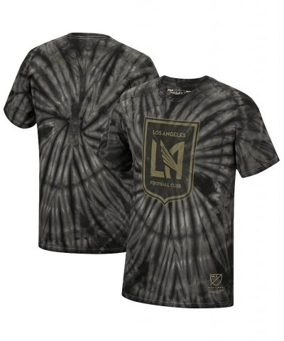 Men's Black Lafc Vintage-Look Tie Dye T-shirt $23.65 T-Shirts