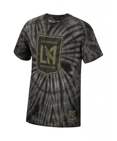 Men's Black Lafc Vintage-Look Tie Dye T-shirt $23.65 T-Shirts