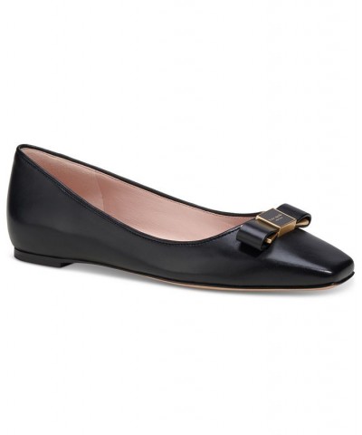 Women's Bowdie Ballet Flats Black $88.36 Shoes