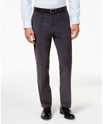 Men's Classic-Fit Stretch Corduroy Performance Pants Gray $24.95 Pants