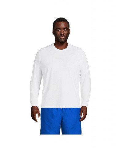 Men's Big and Tall Long Sleeve UPF 50 Swim Tee Rash Guard PD03 $27.48 Swimsuits