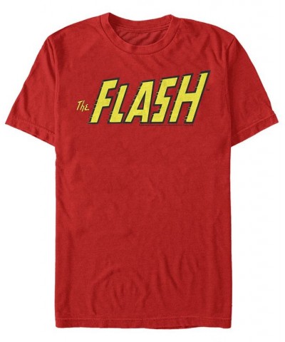 DC Men's The Flash Text Logo Short Sleeve T-Shirt $17.50 T-Shirts