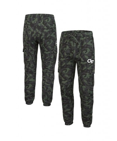 Men's Camo GA Tech Yellow Jackets Logo OHT Military-inspired Appreciation Code Fleece Pants $34.19 Pants