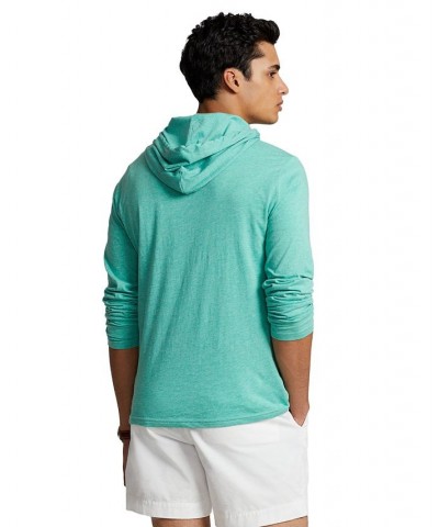 Men's Jersey Hooded T-Shirt Green $40.55 T-Shirts