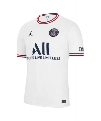 Men's Brand Lionel Messi White Paris Saint-Germain 2021/22 Fourth Replica Jersey $41.00 Jersey