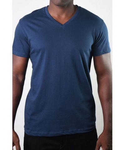 Men's Basic V-Neck Tee Navy $14.40 T-Shirts