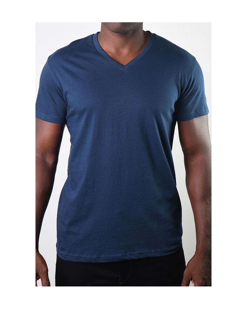 Men's Basic V-Neck Tee Navy $14.40 T-Shirts