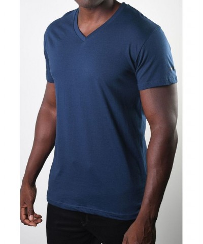 Men's Basic V-Neck Tee Navy $14.40 T-Shirts