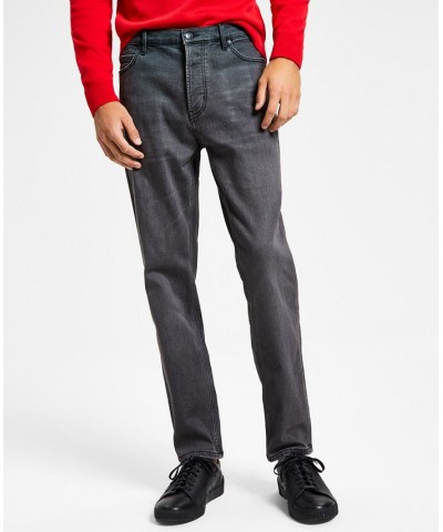 Hugo Boss Men's Tapered-Fit Stretch Jeans Gray $50.76 Jeans