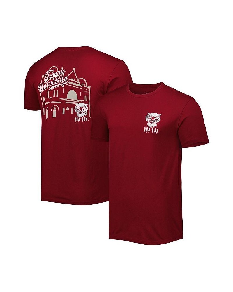 Men's Cherry Temple Owls Mascot Scenery Premium T-shirt $20.79 T-Shirts