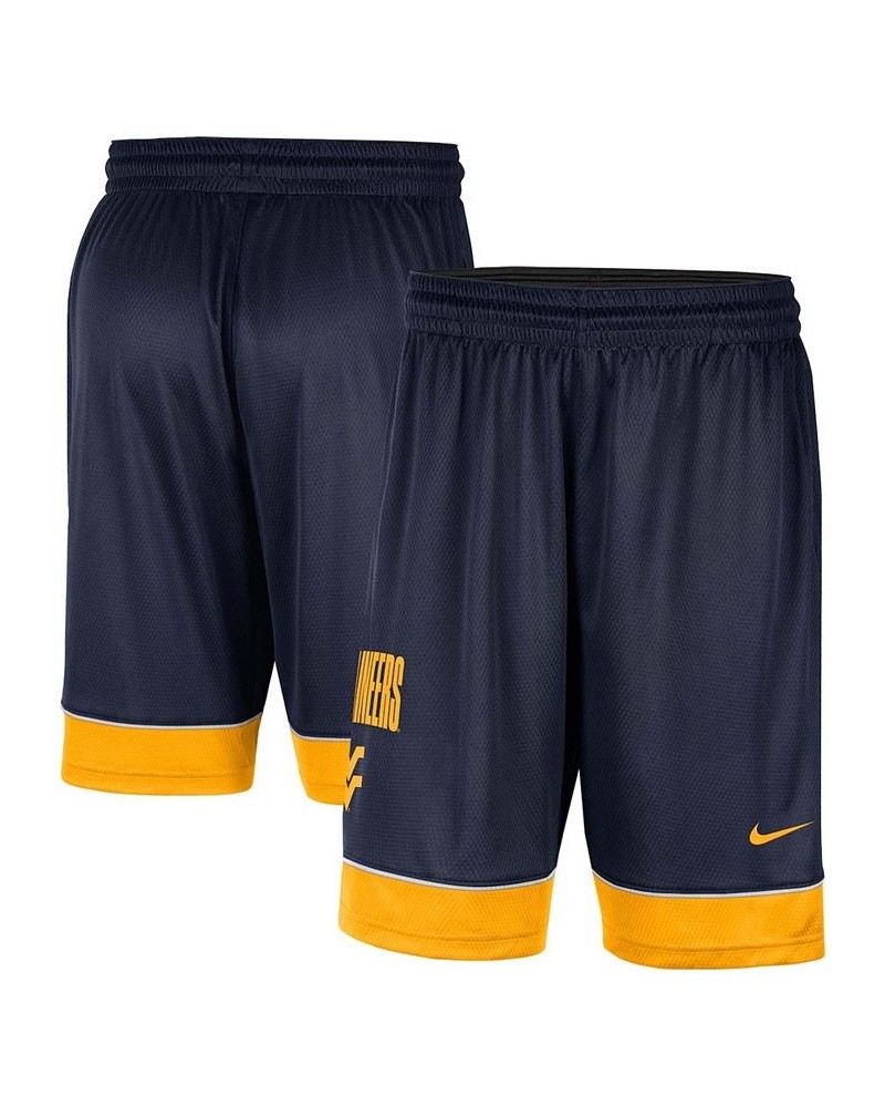 Men's Navy West Virginia Mountaineers Fast Break Performance Shorts $18.45 Shorts