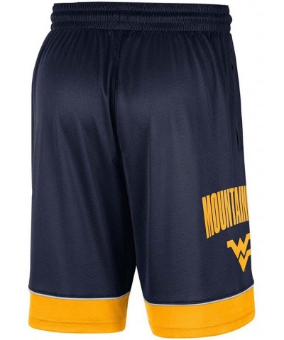 Men's Navy West Virginia Mountaineers Fast Break Performance Shorts $18.45 Shorts