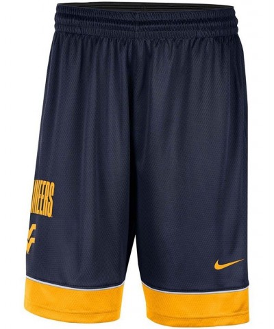 Men's Navy West Virginia Mountaineers Fast Break Performance Shorts $18.45 Shorts