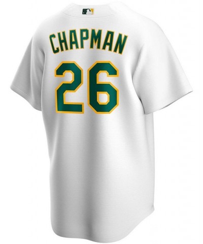 Men's Matt Chapman White Oakland Athletics Home Replica Player Name Jersey $71.05 Jersey