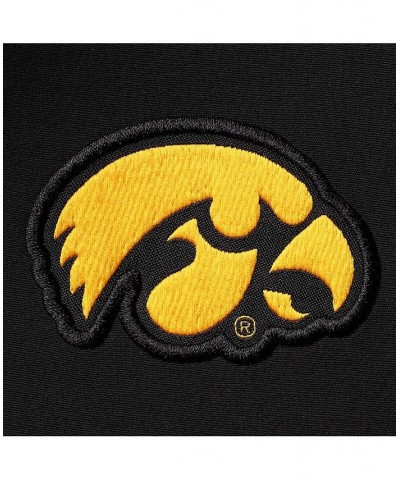 Men's Black Iowa Hawkeyes 2021 Coaches Short Sleeve Quarter-Zip Jacket $24.80 Jackets