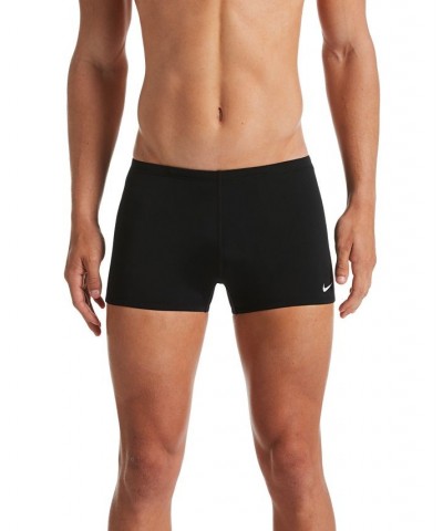 Men's Poly Solid Square Leg Brief Black $19.48 Swimsuits