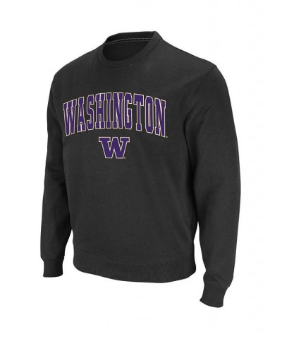 Men's Charcoal Washington Huskies Arch & Logo Crew Neck Sweatshirt $30.00 Sweatshirt