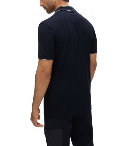 BOSS Men's Slim-Fit Polo Shirt Blue $40.96 Polo Shirts