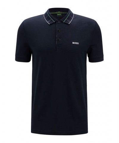 BOSS Men's Slim-Fit Polo Shirt Blue $40.96 Polo Shirts