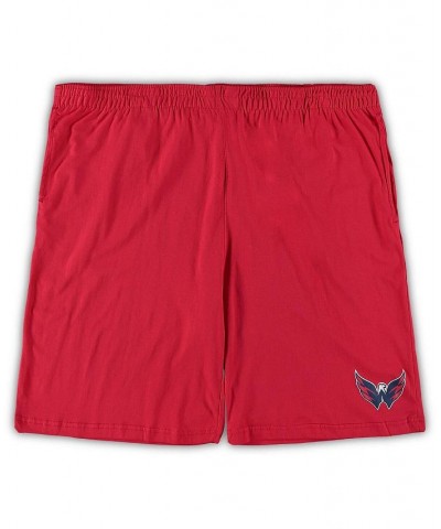 Men's Red, Heathered Charcoal Washington Capitals Big and Tall T-shirt and Shorts Sleep Set $35.20 Pajama