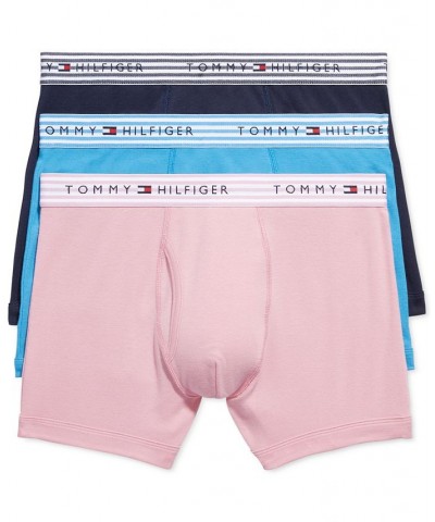 Men's Classics 3-Pk. Moisture-Wicking Cotton Trunks Pink $17.50 Underwear