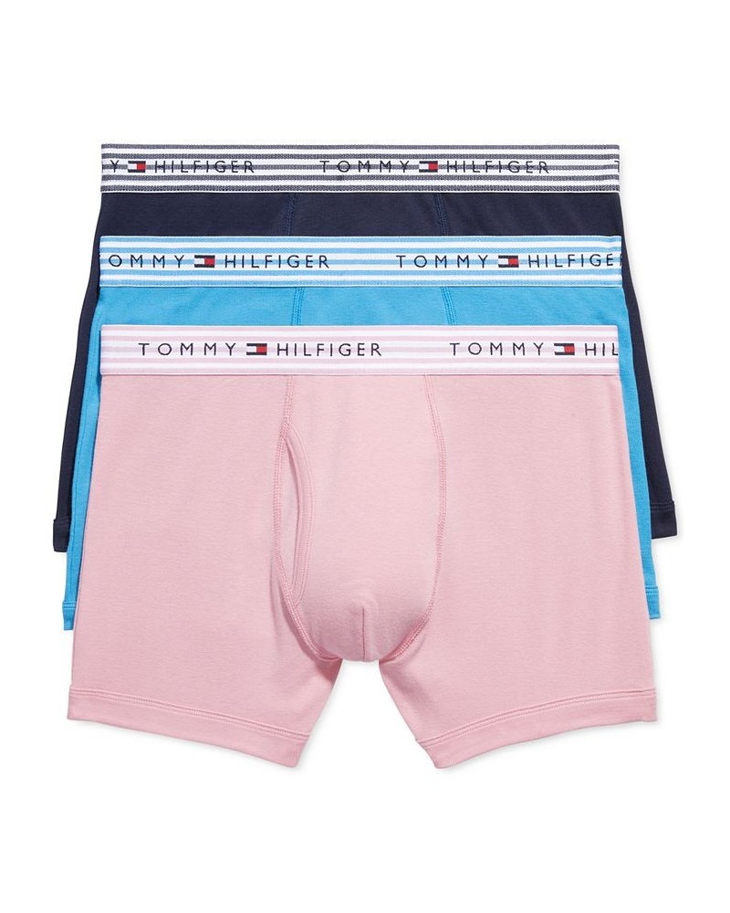 Men's Classics 3-Pk. Moisture-Wicking Cotton Trunks Pink $17.50 Underwear