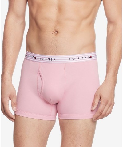 Men's Classics 3-Pk. Moisture-Wicking Cotton Trunks Pink $17.50 Underwear