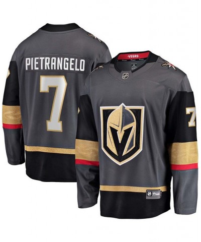 Men's Alex Pietrangelo Gray Vegas Golden Knights Home Premier Breakaway Player Jersey $45.12 Jersey