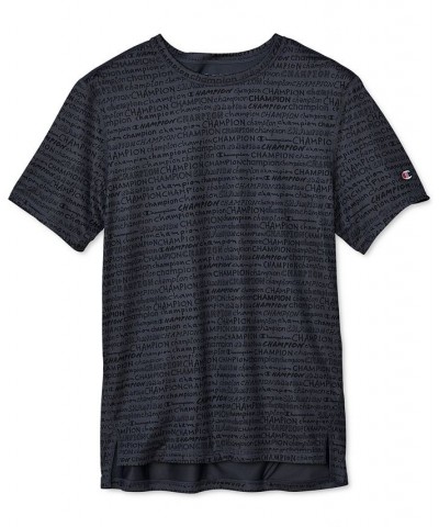 Men's Printed Sports T-Shirt Gray $16.99 T-Shirts