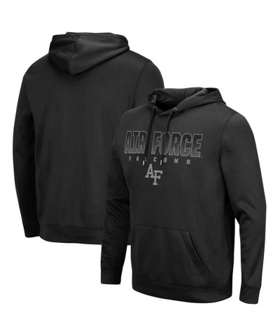 Men's Black Air Force Falcons Blackout 3.0 Pullover Hoodie $29.25 Sweatshirt