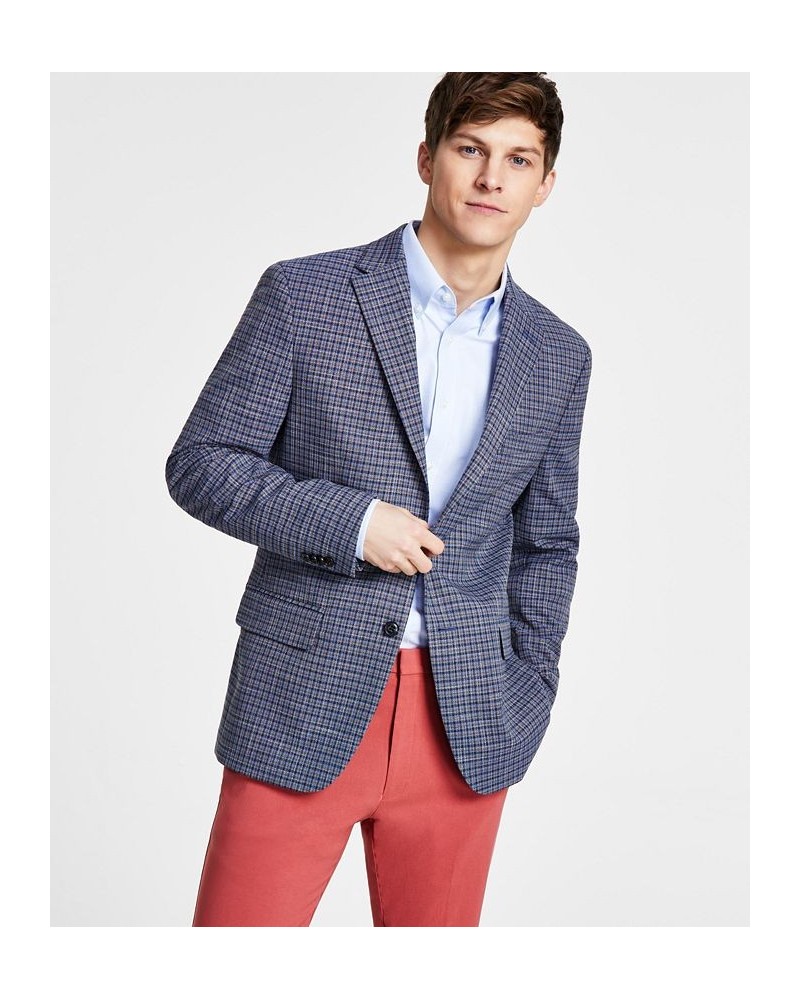 Men's Modern-Fit Check Sport Coat Multi $58.88 Blazers