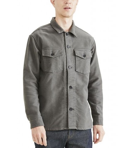 Men's Relaxed-Fit Shirt Jacket Green $35.70 Shirts