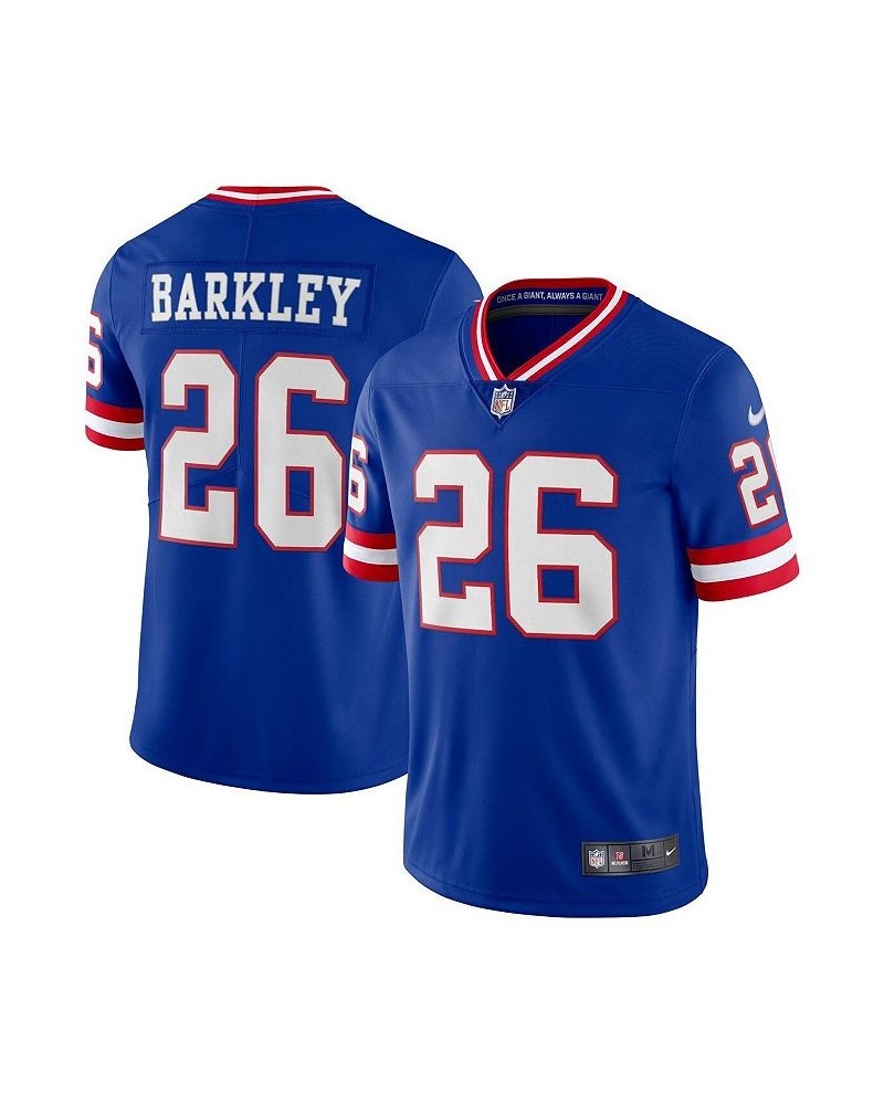 Men's Saquon Barkley Royal New York Giants Classic Vapor Limited Player Jersey $79.90 Jersey