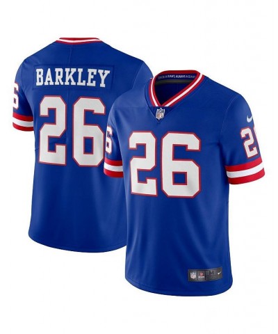 Men's Saquon Barkley Royal New York Giants Classic Vapor Limited Player Jersey $79.90 Jersey