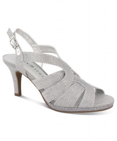 Belindah Slingback Dress Sandals Silver $29.99 Shoes