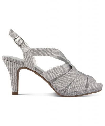 Belindah Slingback Dress Sandals Silver $29.99 Shoes