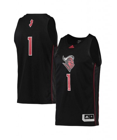 Men's 1 Black Rutgers Scarlet Knights Swingman Basketball Jersey $50.99 Jersey