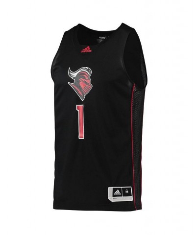 Men's 1 Black Rutgers Scarlet Knights Swingman Basketball Jersey $50.99 Jersey