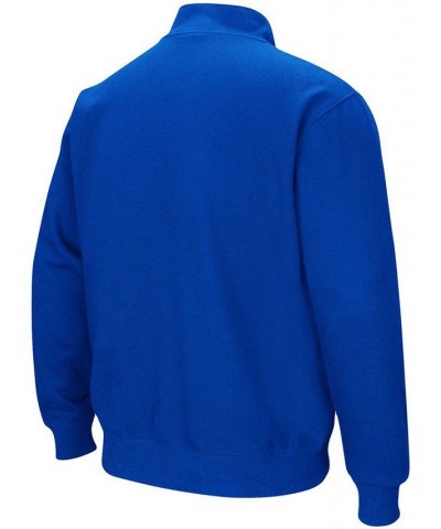 Men's Blue Seton Hall Pirates Tortugas Logo Quarter-Zip Jacket $24.60 Sweatshirt