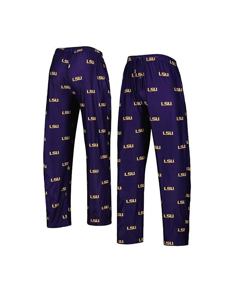 Men's Purple LSU Tigers Logo Flagship Allover Print Pants $21.50 Pants