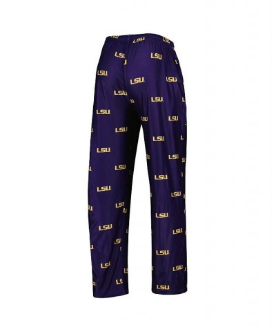 Men's Purple LSU Tigers Logo Flagship Allover Print Pants $21.50 Pants