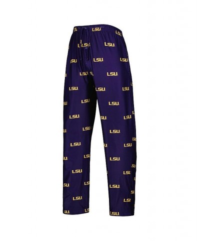 Men's Purple LSU Tigers Logo Flagship Allover Print Pants $21.50 Pants