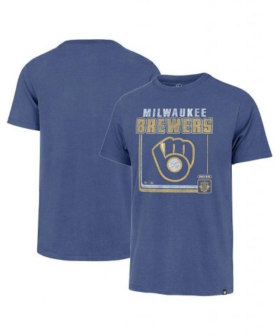 Men's Royal Milwaukee Brewers Borderline Franklin T-shirt $25.19 T-Shirts