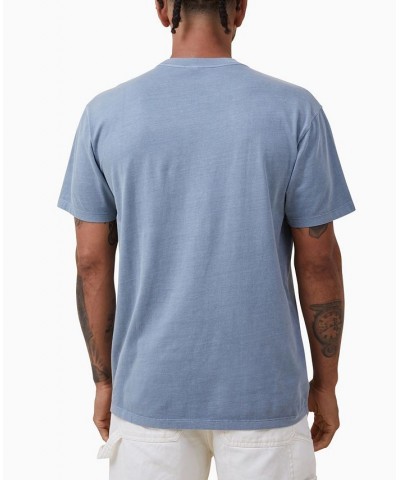 Men's Easy Crew Neck T-shirt Blue $18.89 T-Shirts