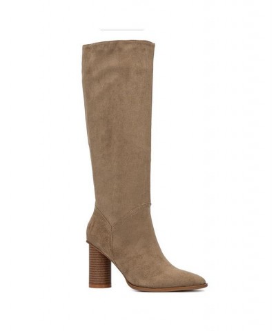 Women's Treasure Tall Boot Tan/Beige $41.70 Shoes