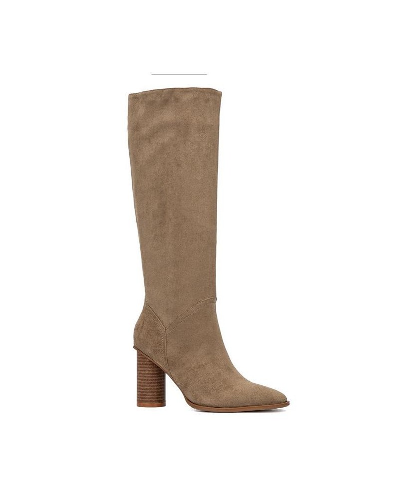 Women's Treasure Tall Boot Tan/Beige $41.70 Shoes