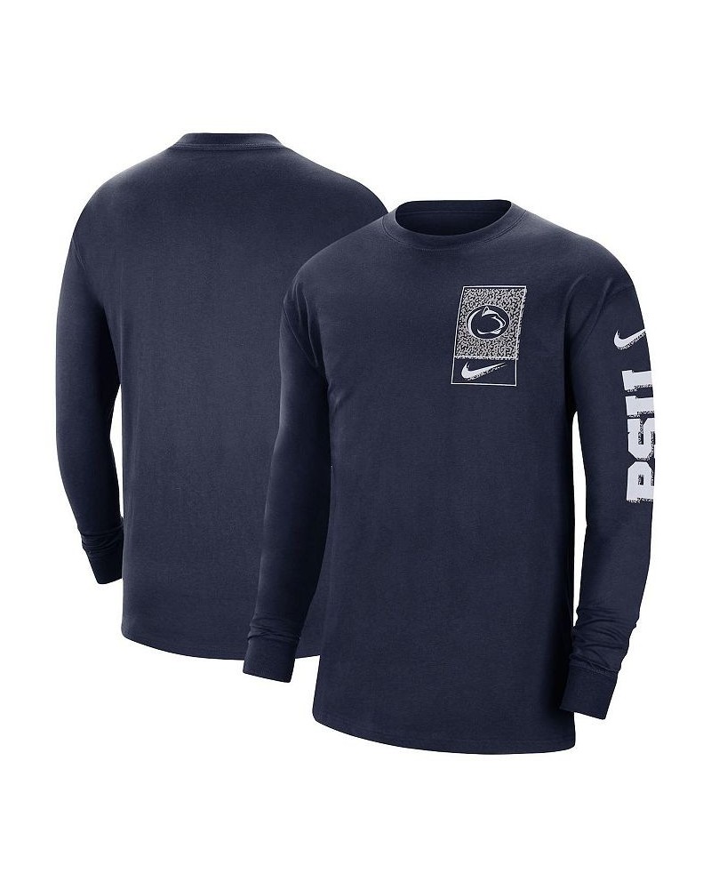 Men's Navy Penn State Nittany Lions Seasonal Max90 2-Hit Long Sleeve T-shirt $23.00 T-Shirts