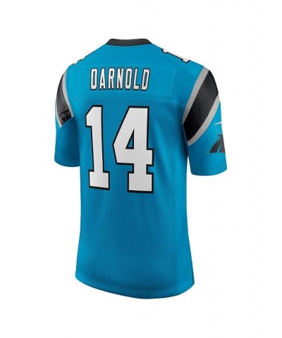 Men's Sam Darnold Blue Carolina Panthers Vapor Limited Jersey $59.50 Jersey